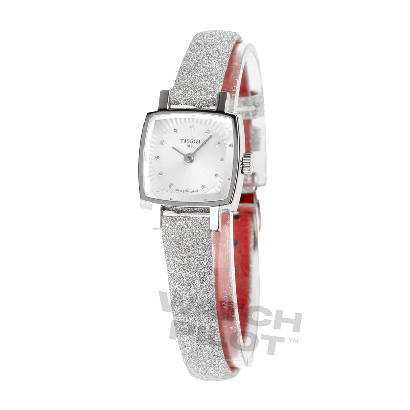 Tissot Lovely Square Festive Ladies Silver Watch T0581091703602