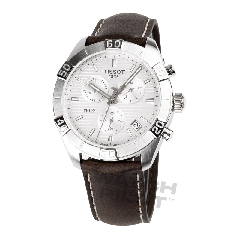 Tissot PR 100 Sport Men's Silver Brown Watch T1016171603100