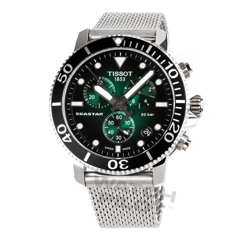 Tissot Seastar 1000 Chronograph Men's Graded Green Watch T1204171109100