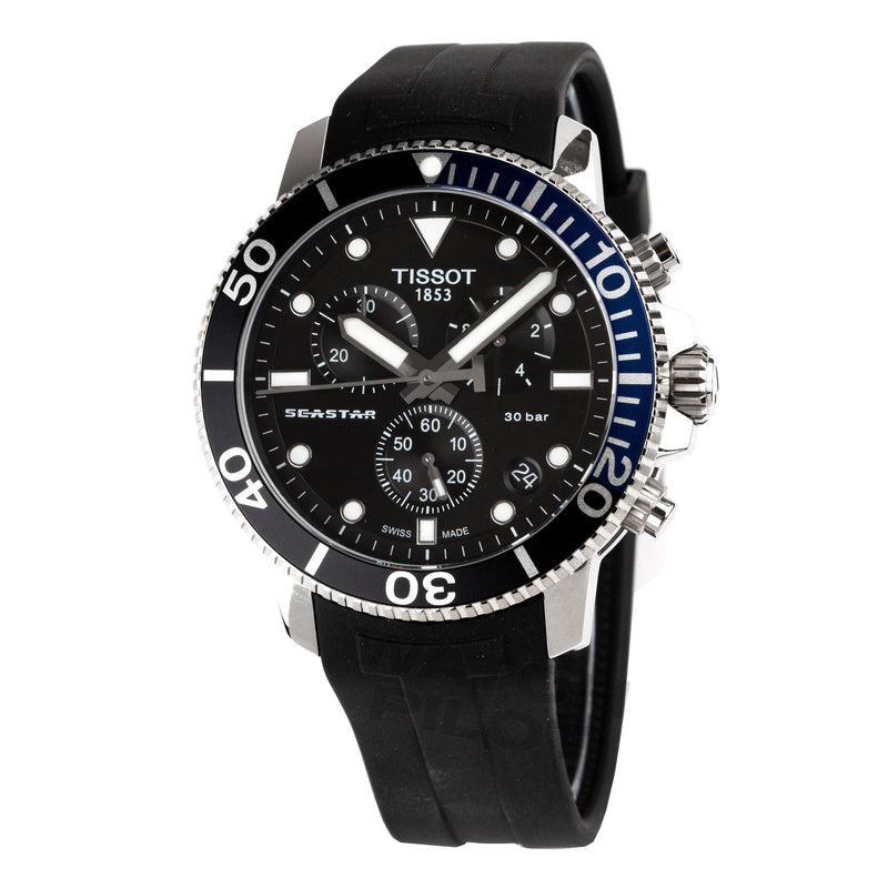 Tissot Seastar 1000 Chronograph Men's Black Watch T1204171705102