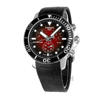 Tissot Chronograph Watch SEASTAR 1000 Red Rubber T1204171742100