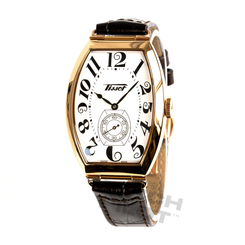 Tissot Ladies Watch Heritage Porto Hand Wind White Brown T1285053601200