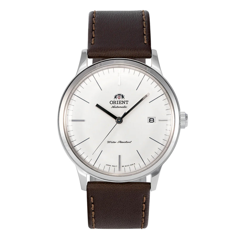 Orient Bambino Version 3 Men's White Brown Watch TAC0000EW0