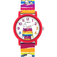 Timex Peanuts Weekender Color Rush Unisex White Watch TW2V77700