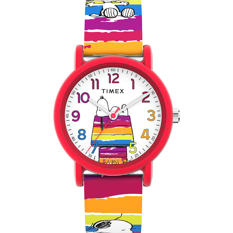 Timex Peanuts Weekender Color Rush Unisex White Watch TW2V77700