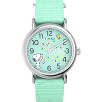 Timex Peanuts Weekender Unisex Blue Watch TW2W24500