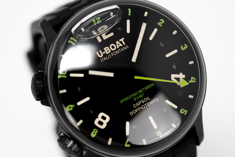 U-Boat Watch Capsoil Doppiotempo 45 DLC Green Rehaut 8840/B