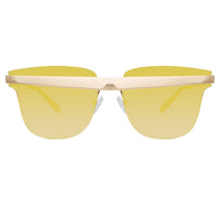 United Nude x Linda Farrow Gold Mirrored Sunglasses UN2C3SUN