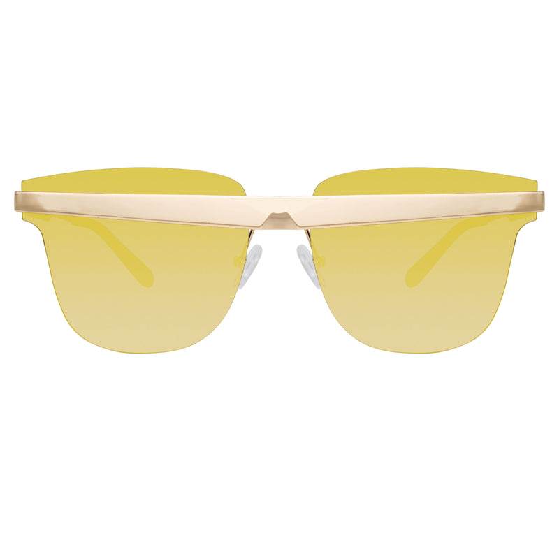 United Nude x Linda Farrow Gold Mirrored Sunglasses UN2C3SUN