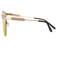 United Nude x Linda Farrow Gold Mirrored Sunglasses UN2C3SUN