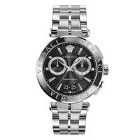 Versace Aion Chronograph Men's Black Silver Watch VE1D02623