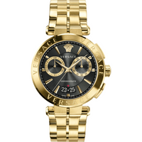 Versace Aion Men's Chronograph Black Gold Watch VE1D02823