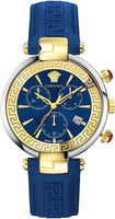 Versace Men's Watch Revive Chrono 41mm Blue Gold VE2M00221