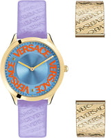 Versace Ladies Watch Logo Halo Purple VE2O00722