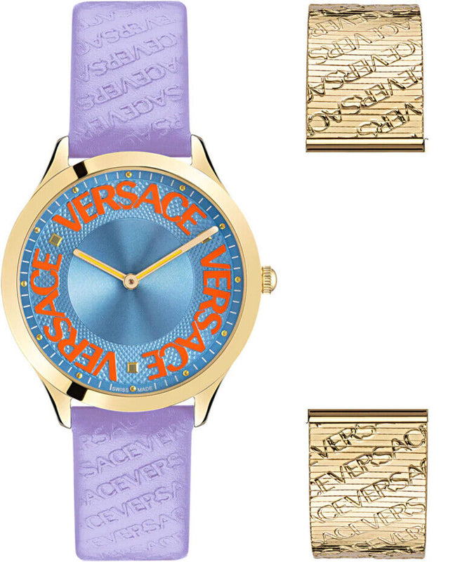 Versace Ladies Watch Logo Halo Purple VE2O00722