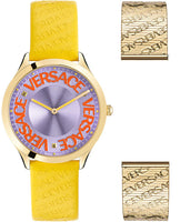 Versace Ladies Watch Logo Halo Yellow VE2O00822