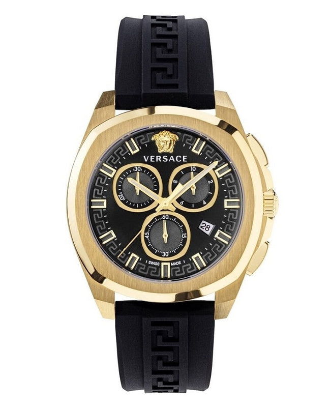 Versace Men's Watch Chrono Geo 43mm Black VE7CA0423