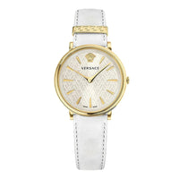 Versace Ladies Watch V-Circle 38mm White Gold VE8100319