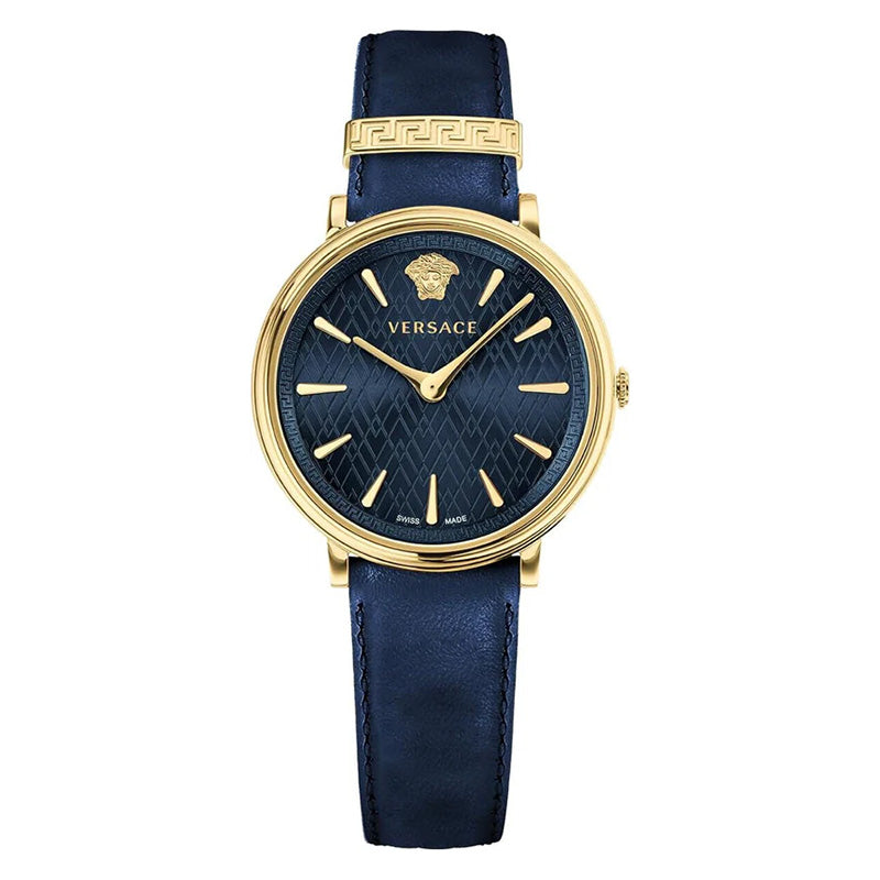 Versace Ladies Watch V-Circle 38mm Blue VE8100419