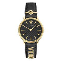 Versace Ladies Watch V-Circle 38mm Black Gold VE8104622