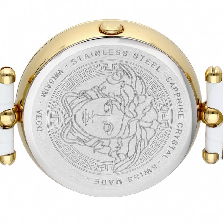 Versace Ladies Watch Palazzo Empire 39mm White Gold VECO02822