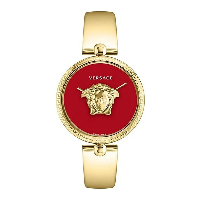 Versace Ladies Watch Palazzo Empire 39mm Red Gold Band VECO03022