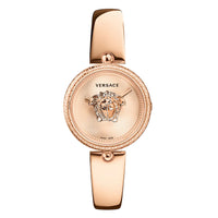 Versace Ladies Watch Palazzo Empire 34mm Rose Gold Band VECQ00718