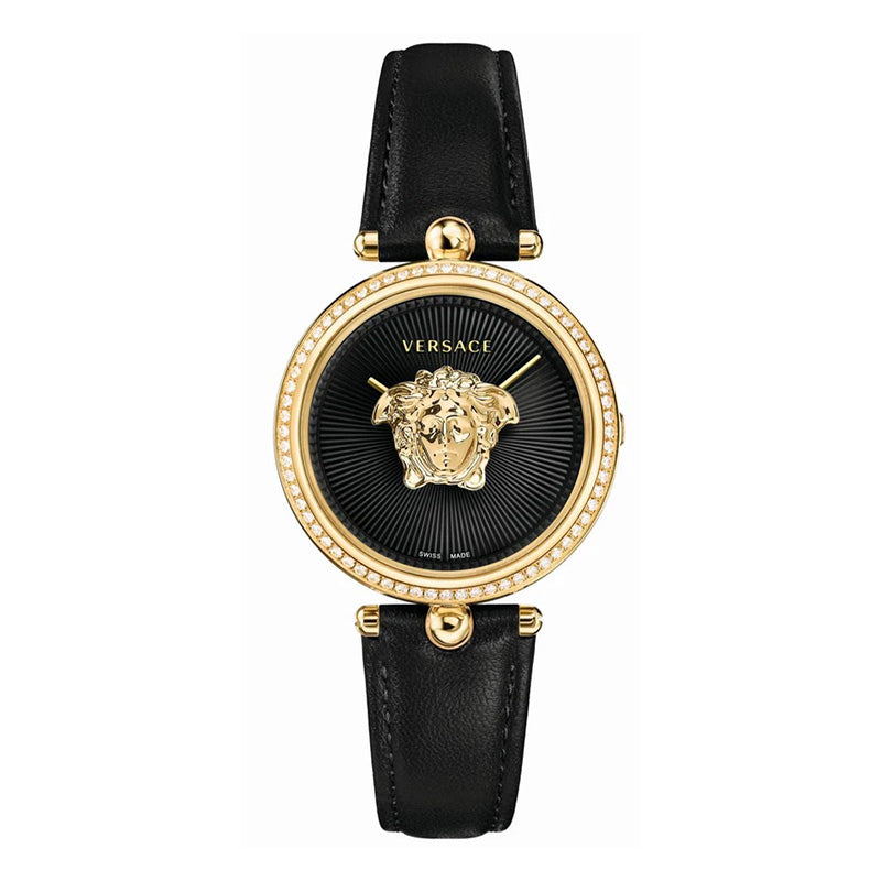 Versace Ladies Watch Palazzo Empire 34mm Black Gold VECQ00818