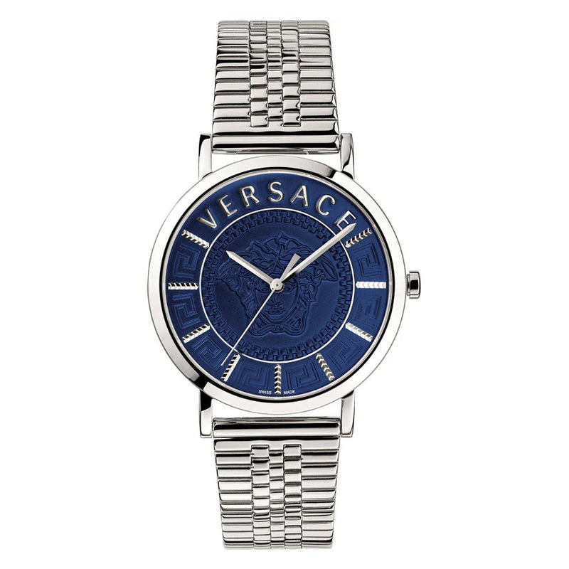 Versace Men's Watch V-Essential Blue Bracelet VEJ400821