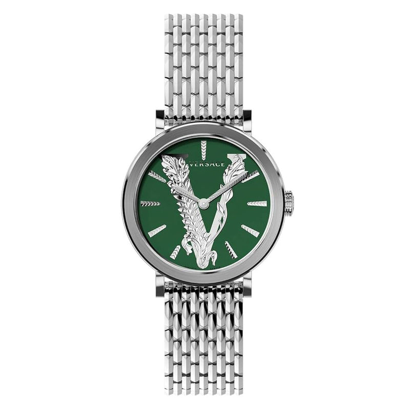 Versace Virtus 36mm Ladies' Green Watch VERI00520