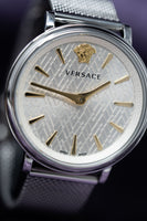 Versace Ladies Watch V-Circle 38mm Silver VE8100519