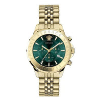 Versace Men's Watch Chrono Signature Green Gold Bracelet VEV600619