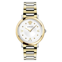 Versace Ladies Watch Pop Chic White Two-Tone Bracelet VEVD00519