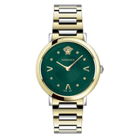 Versace Ladies Watch Pop Chic Green Two-Tone Bracelet VEVD01021