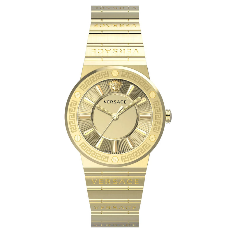 Versace Greca Logo Ladies' Gold Watch VEVH01320