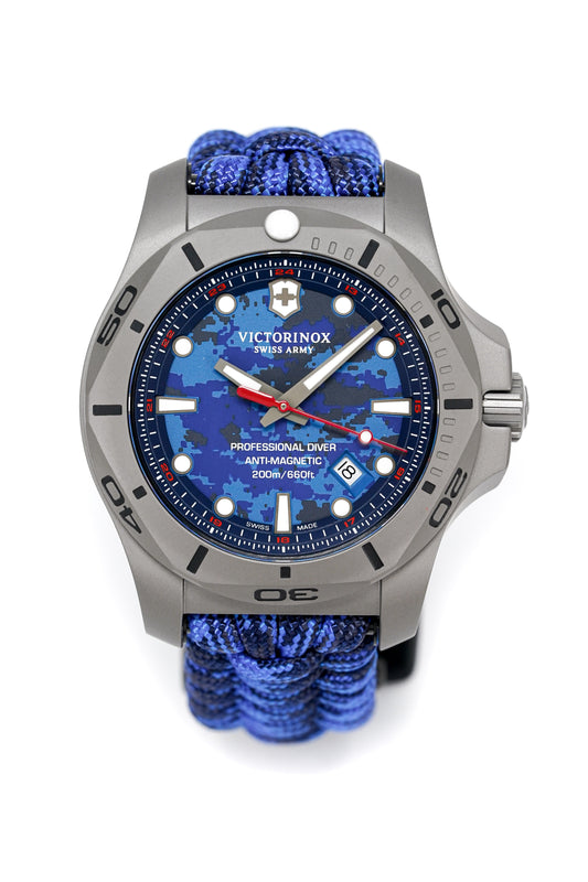 Victorinox Mens Watch I.N.O.X. Pro Diver Titanium Paracord strap 241813.2