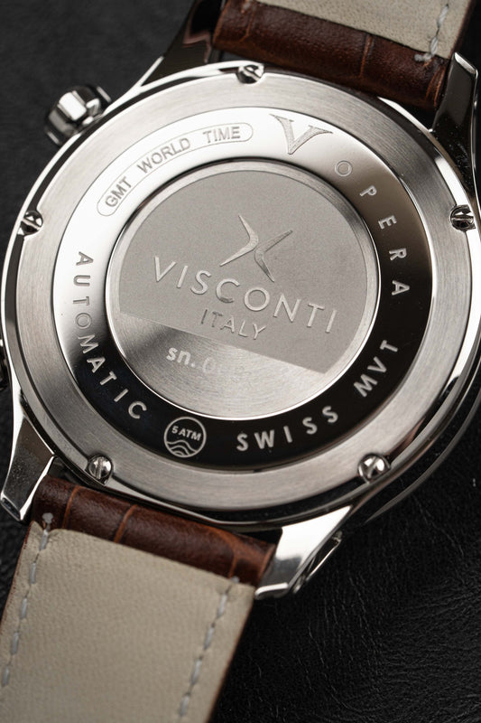 Visconti Watch Opera GMT Automatic 43.5mm Brown KW23-12