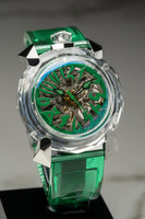 GaGà Milano Watch Crystal 46mm Skeleton Green