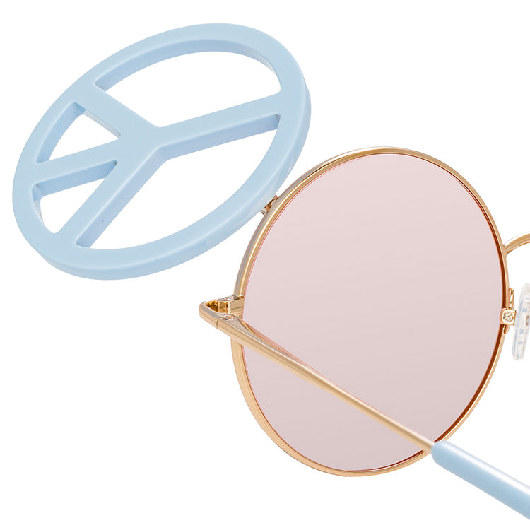 Yaz Bukey x Linda Farrow Blue Pink Sunglasses YAZ8C2SUN