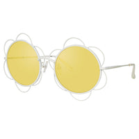 Yaz Bukey x Linda Farrow Yellow Sunglasses YAZ9C1SUN