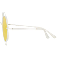 Yaz Bukey x Linda Farrow Yellow Sunglasses YAZ9C1SUN