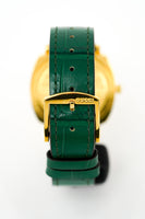 Gucci Watch Grip 35mm Yellow Gold Green