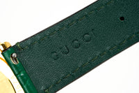 Gucci Watch Grip 35mm Yellow Gold Green