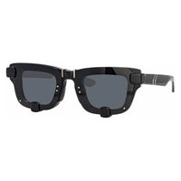 Y/Project x Linda Farrow Black Polarised Sunglasses YP4C1SUN