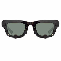 Y/Project x Linda Farrow Black Brown Polarised Sunglasses YP4C3SUN