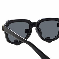 Y/Project x Linda Farrow Black Polarised Sunglasses YP5C1SUN