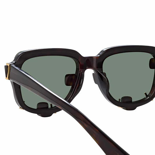 Y/Project x Linda Farrow Black Polarised Sunglasses YP5C3SUN