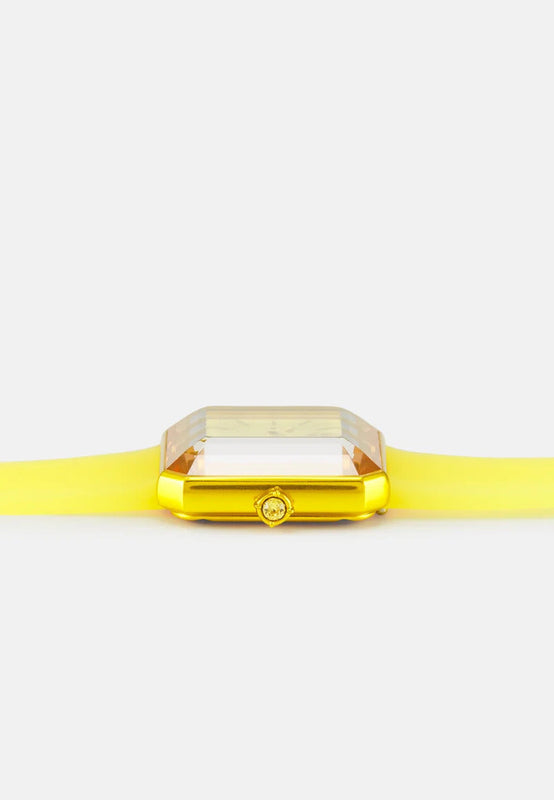 Swarovski Watch Lucent with Silicone Strap Yellow 5624382