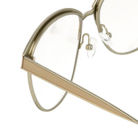 Agent Provocateur Eyeglasses Oval Beige/Silver - WatchPilot