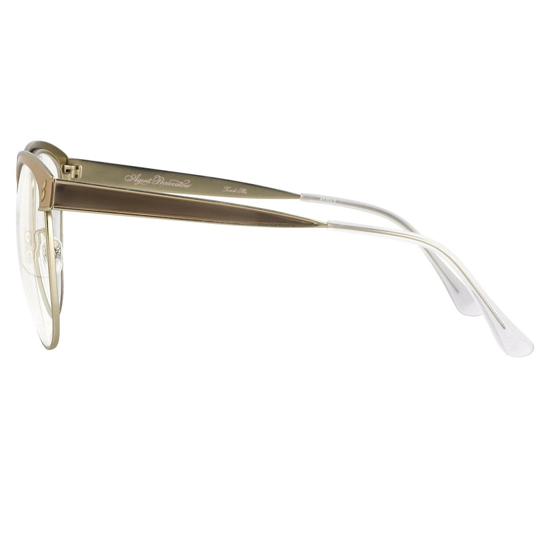 Agent Provocateur Eyeglasses Oval Beige/Silver - WatchPilot